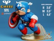 Captain America Chibi – 3D Print