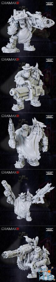 Ghamak - Sci-Fi Ork Sharpshotah 1-5 May 2022 – 3D Print