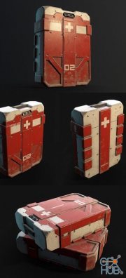 Sci-fi medical suitcase PBR