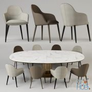 Chairs by Giorgetti Selene | Giorgetti Mizar table