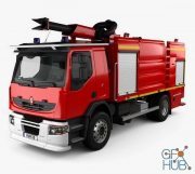 Hum 3D Renault Premium Lander Fire Truck 2011