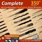 GrutBrushes Art Brushes Complete – 350 Photoshop Brushes