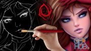 Udemy - Character Art School: Complete Coloring and Painting Course (Updated 2/2019)