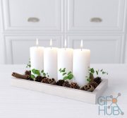 «Forest candle» set