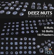Gumroad – Deez Nuts Kitbash Kit (3dsmax and OBJ)