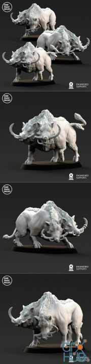 One Page Rules - Beastmen Crazed Boars – 3D Print