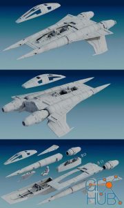 Buck Rogers StarFigther Thunder Fighter – 3D Print