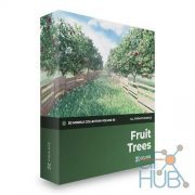 CGAxis – Fruit Trees 3D Models Collection – Volume 95