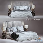 Zara Home bedroom set (bed, table, lamp)