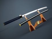 Japanese sword of katana