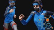 Unreal Engine – Workout set for stylized female + male port