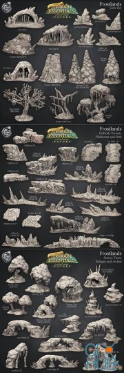 Frostlands Terrain Set – 3D Print