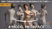 ArtStation Marketplace – 1500+ Turnaround Female Reference Pictures (Part I)
