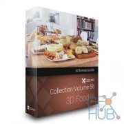 CGAxis Collection Volume 56 3D Food III