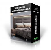 3DDD/3DSky PRO Beds and Bedroom Decor Vol. 4