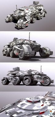 Sci Fi Military Armor Vehicle PBR