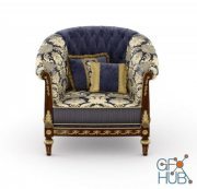 Classic armchair 14438 Modenese Gastone