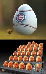 Baseball Easter Eggs Pack1 – 3D Print