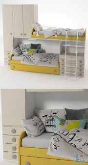 Bunk Yellow Bed