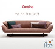 Cassina 550 30 BEAM sofa (max 2011 Vray)