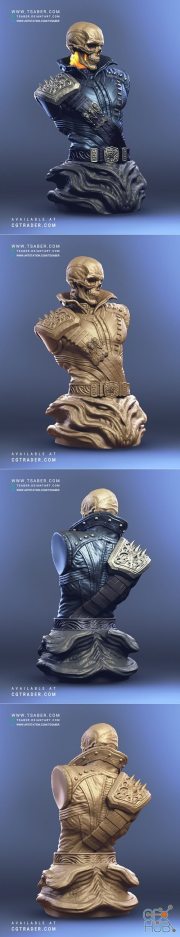 Ghost Rider Bust – 3D Print