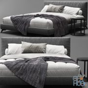 Meridiani Stone Up Bed B (Max 2012 Vray)