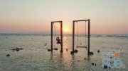 MotionArray – Tourist On Swing At Sunset Beach 1026086