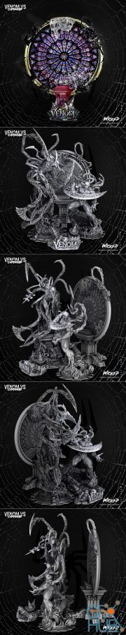 3DWicked – Venom vs Carnage – Diorama Base – 3D Print