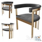 EICHHOLTZ DINING CHAIR CLUBHOUSE