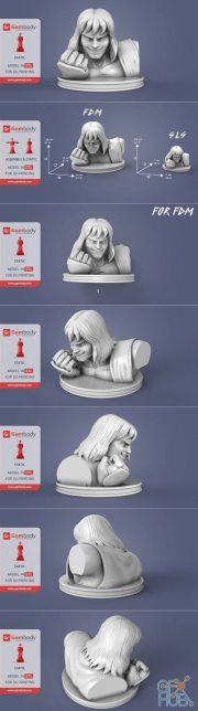 Ken Masters Bust – 3D Print