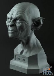 Gollum Bust – 3D Print
