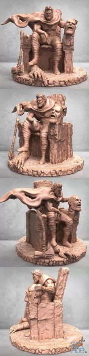 Thor on Throne – 3D Print