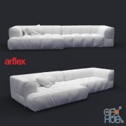 Modern sofa Strips by Arflex