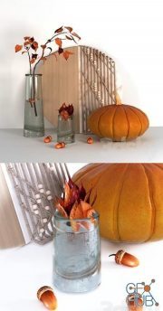 Autumn decorative set