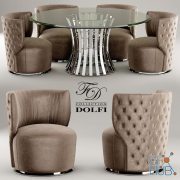 Armchair and table FD Collection by Dolfi