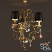 Masiero Fiore di Foglia 7200 3 chandelier