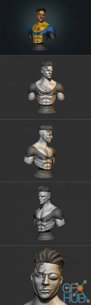 Wekster - Invincible Bust – 3D Print