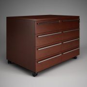 Brown cabinet for office