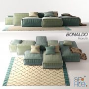 Bonaldo Peanut P sofa (max, fbx)