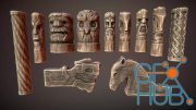 Unreal Engine – Wooden statues