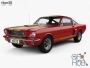 Hum 3D Ford Mustang GT350H Shelby with HQ interior 1966