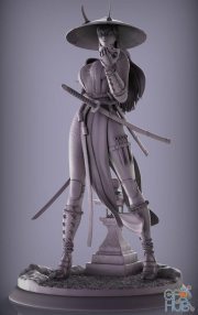 Samurai Woman – 3D Print