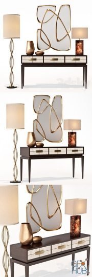 Allegro Three Drawer Console Table