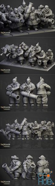 Highlands Miniatures - Khazarian Gunners – 3D Print