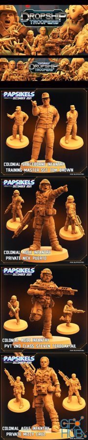Papsikels Miniature - Dropship Troopers December 2021 – 3D Print