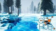 Unreal Engine – Stylized Snowy Forest