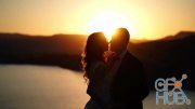 MotionArray – Newlyweds Kissing At Sunset 170671