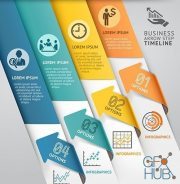 Business infographics options elements collection 83 (EPS)