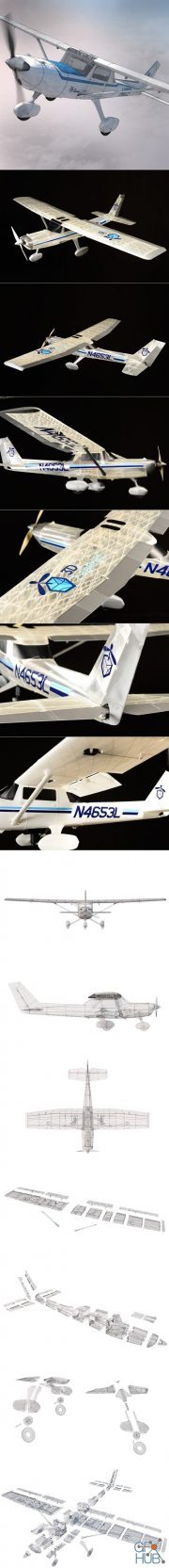 Cessna 152 based trainer/sport plane – 3D Print