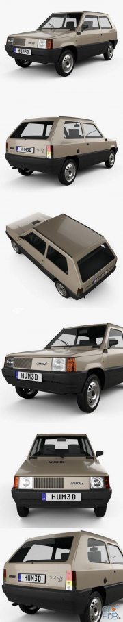 Hum 3D Fiat Panda 30 1980